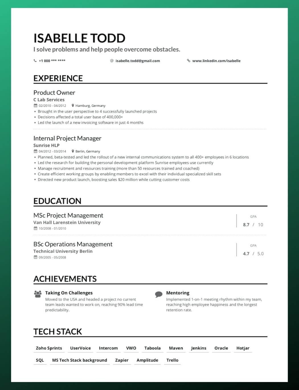 Writing a Professional Resume