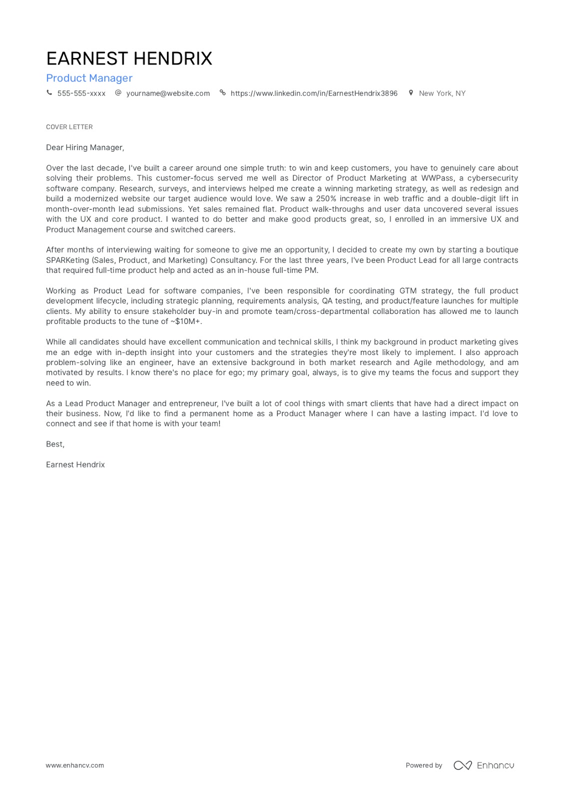 Design Of Cover Letter   Compact Cover Letter 