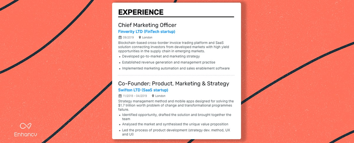 Enhancv How to Make A Great Resume Outline (Including Examples) 