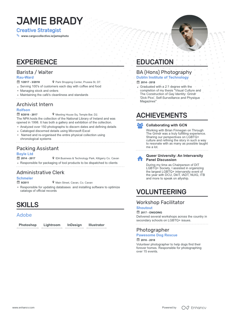 how to write job experience in a resume