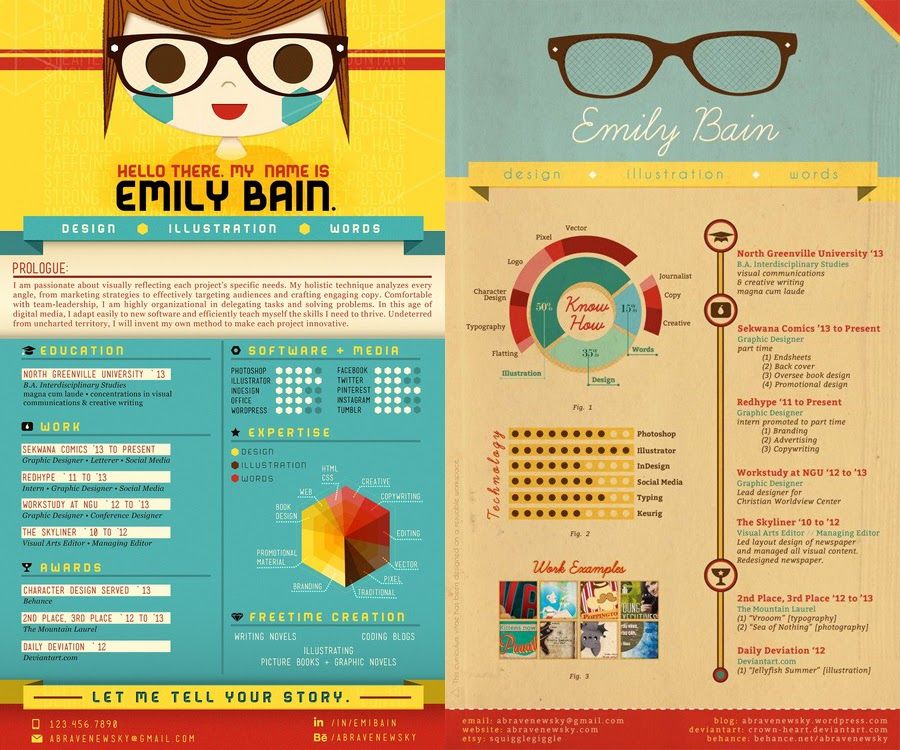 creative resume design inspiration