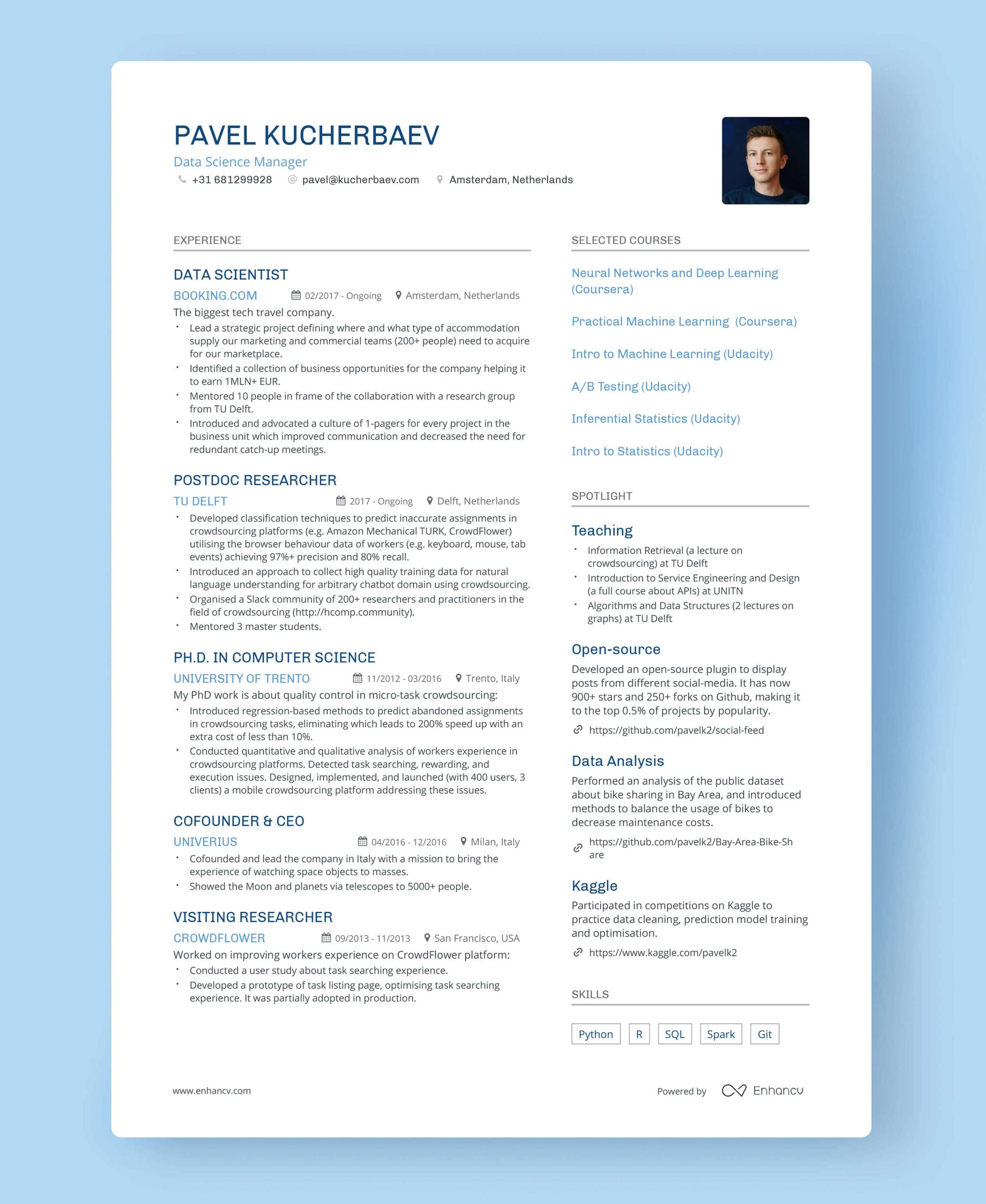 how to write a one page resume template