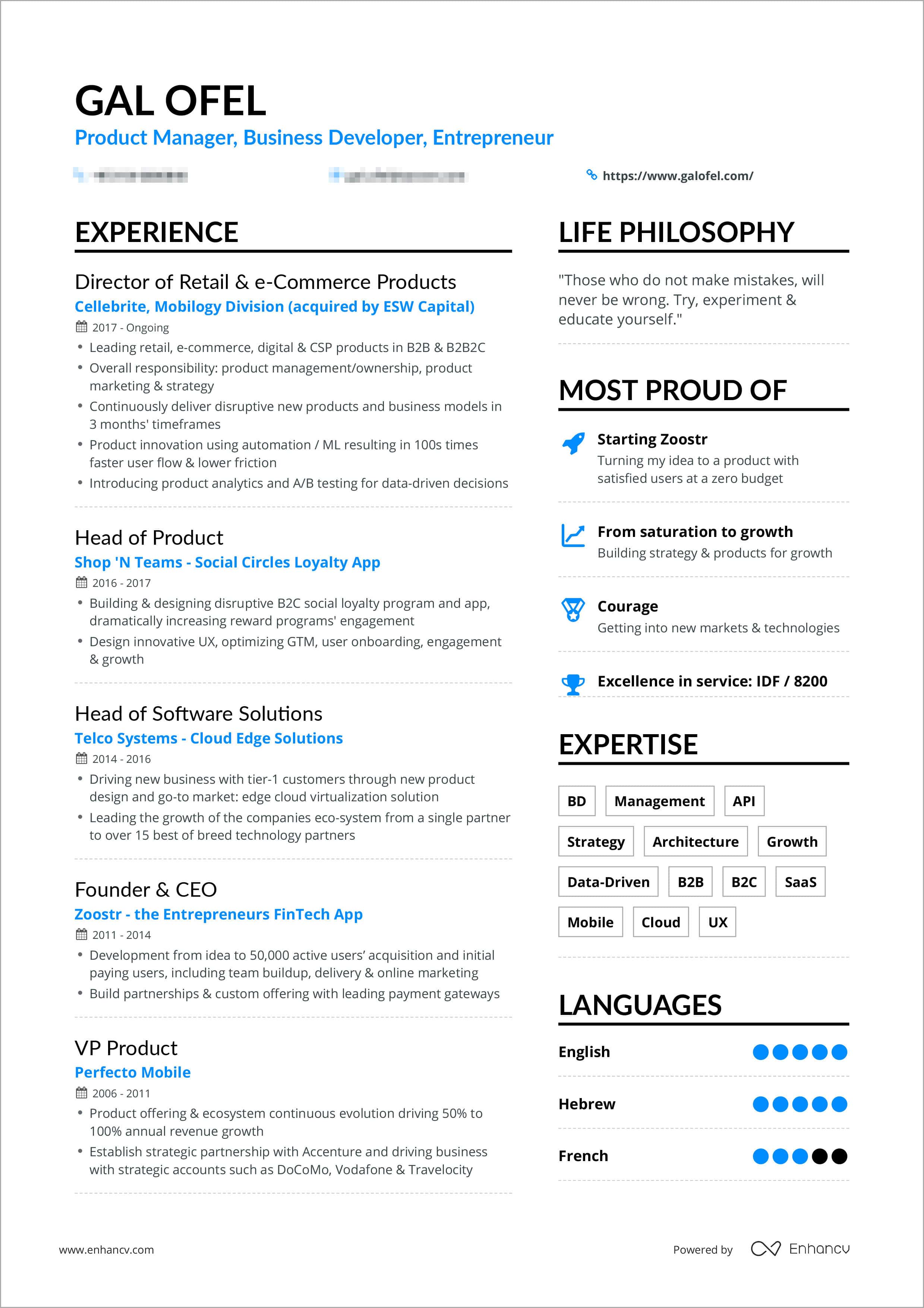 Enhancv One Page Resume: 3 Examples To Show Its Impact one page resume