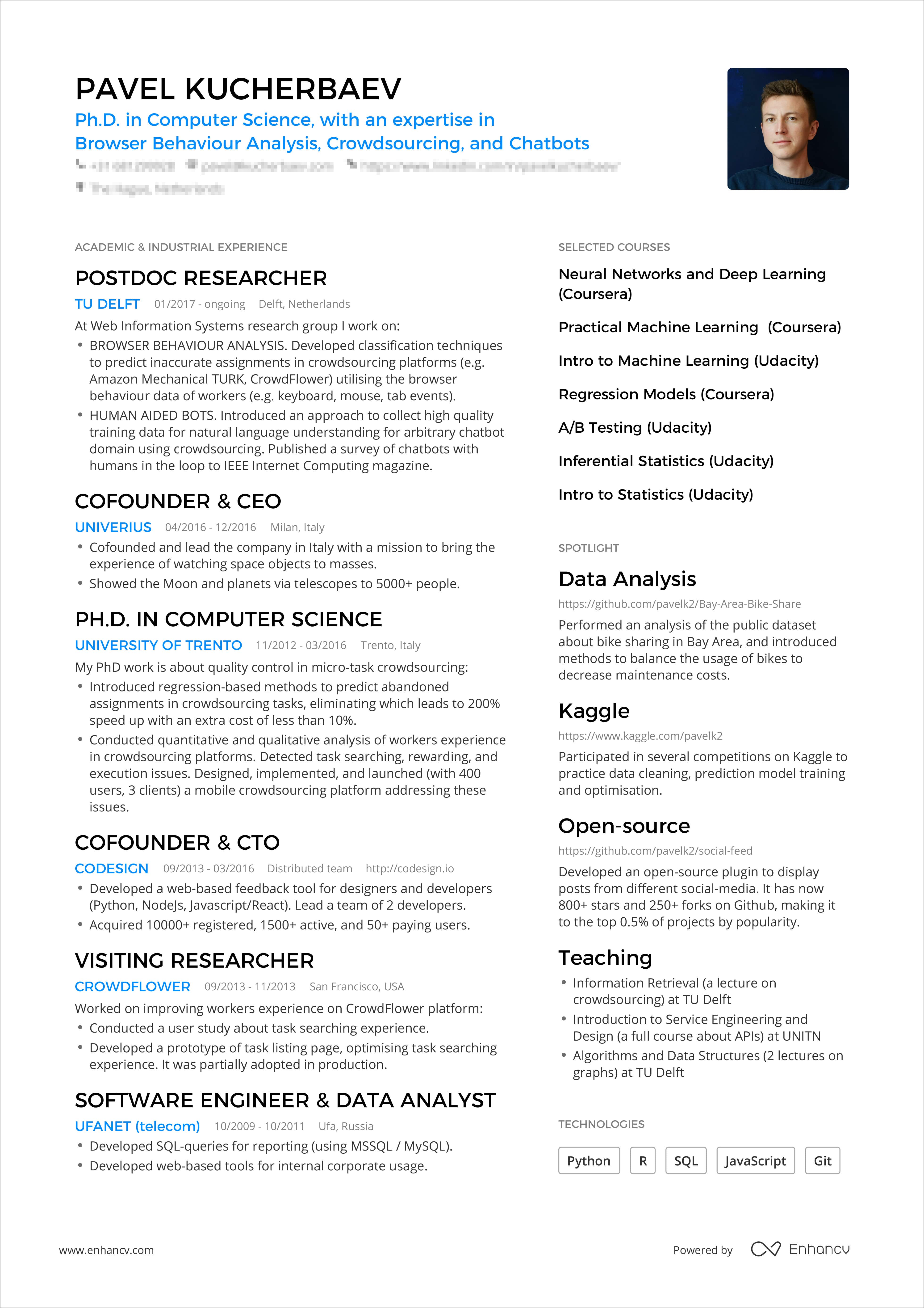 One Page Resume 3 Examples To Show Its Impact