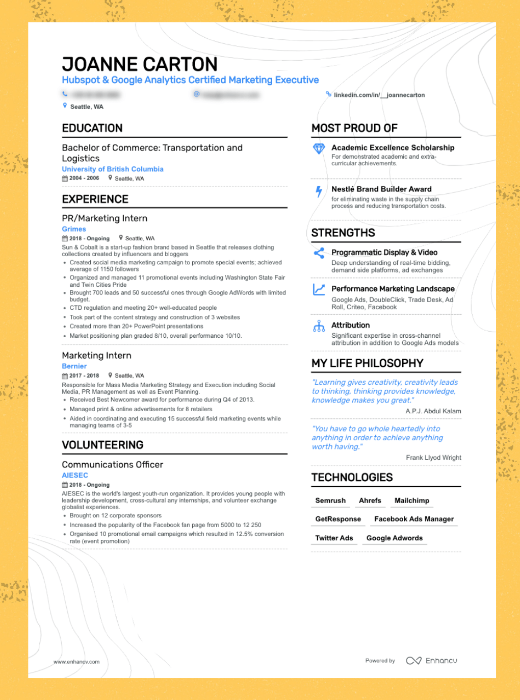 Enhancv The Best Resume Formats You Need to Consider (5+ Examples Included) Enhancv The Best Resume Formats You Need to Consider (5+ Examples Included)