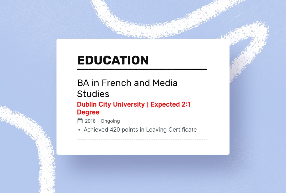 Enhancv Perfecting the Education Section on Your Resume Resume education section Enhancv Perfecting the Education Section on Your Resume Resume education section