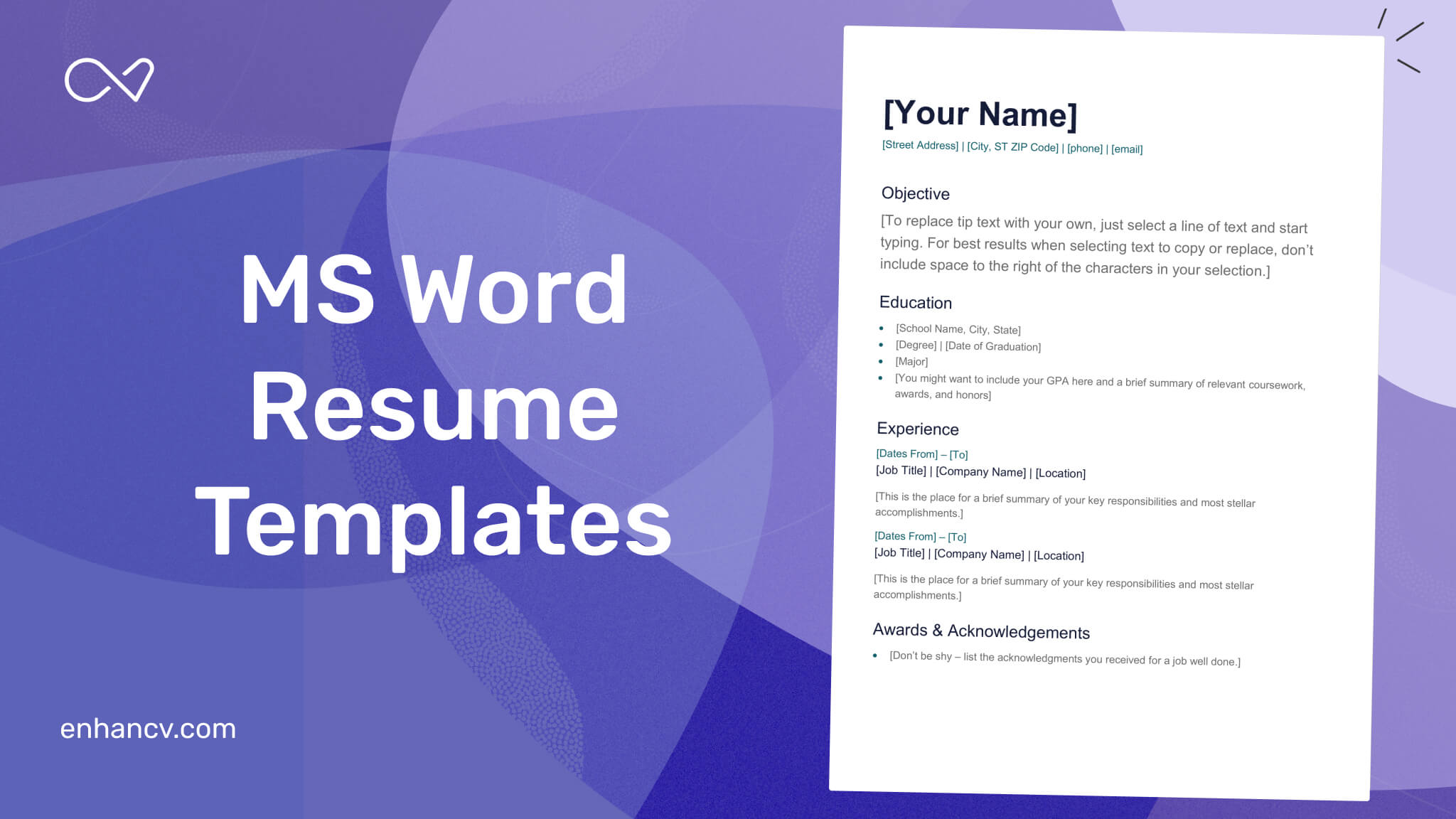 microsoft word templates resume