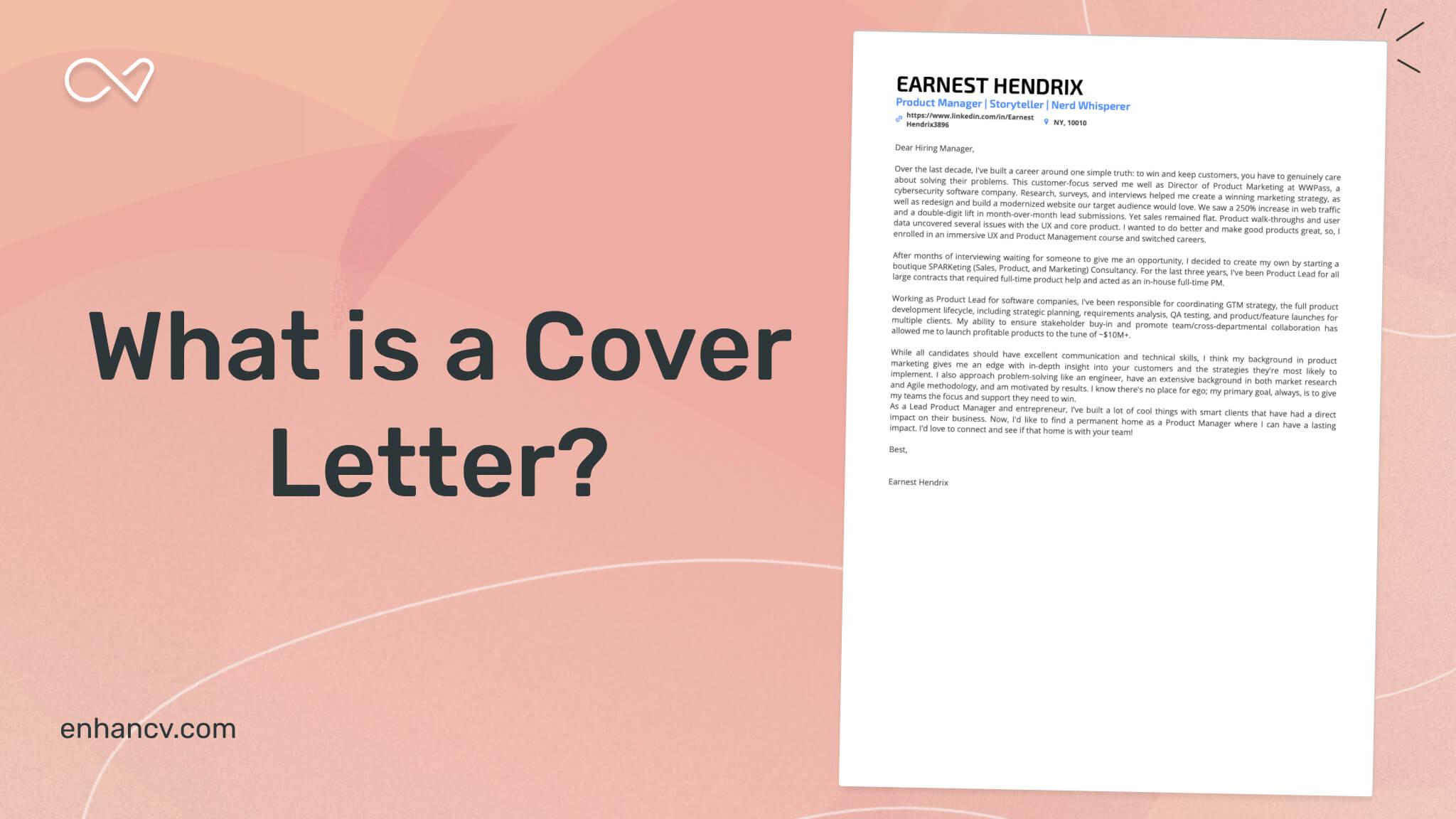 what's the meaning of a cover letter