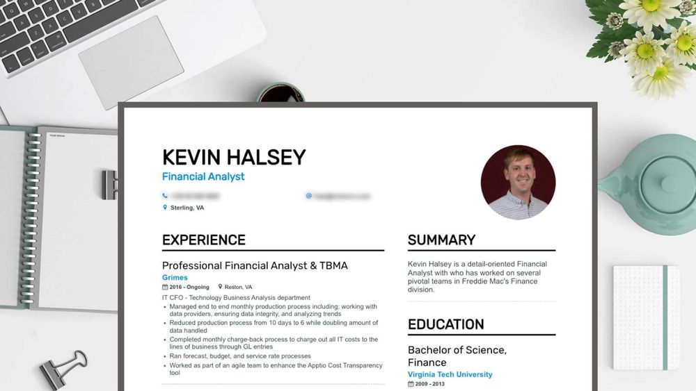 personal statement resume design