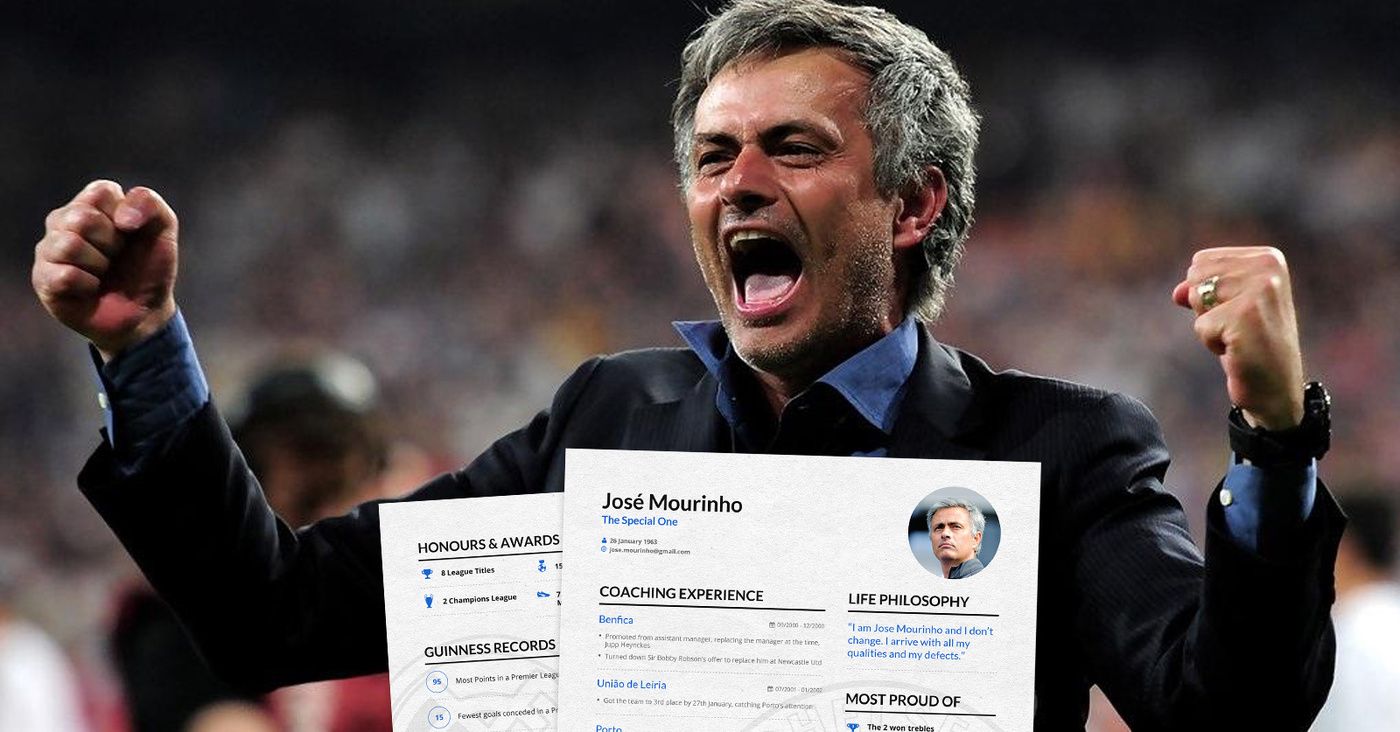 Don't worry, Mourinho... Enhancv will help you find another club!