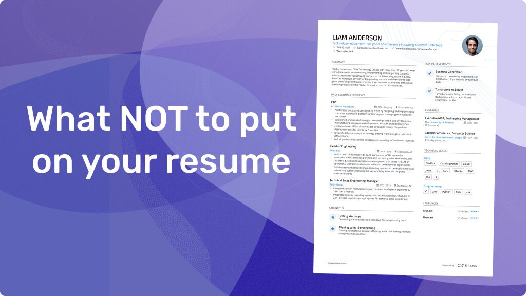 What Not to Put on a Resume