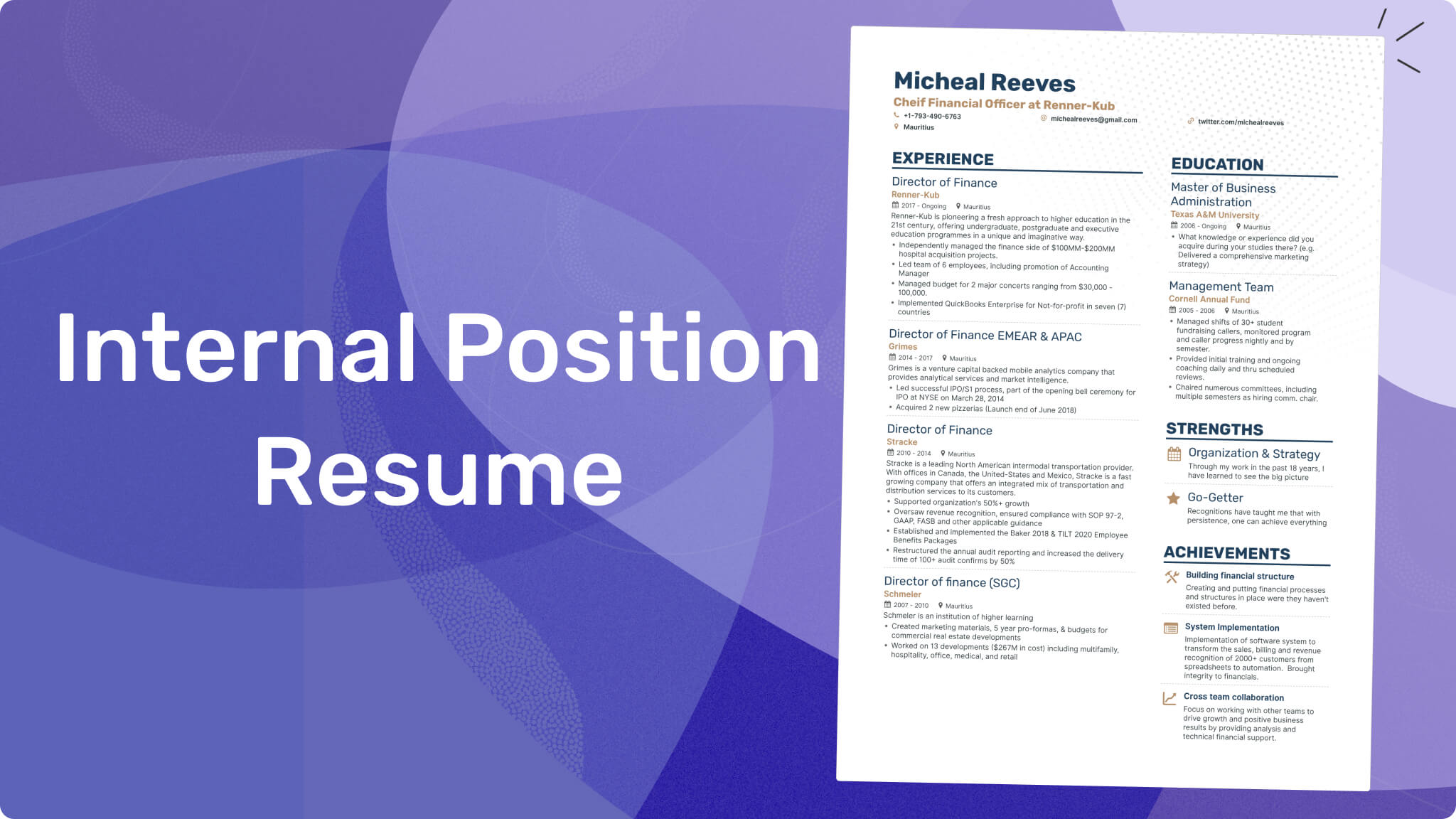 How to Write a Resume for Internal Position