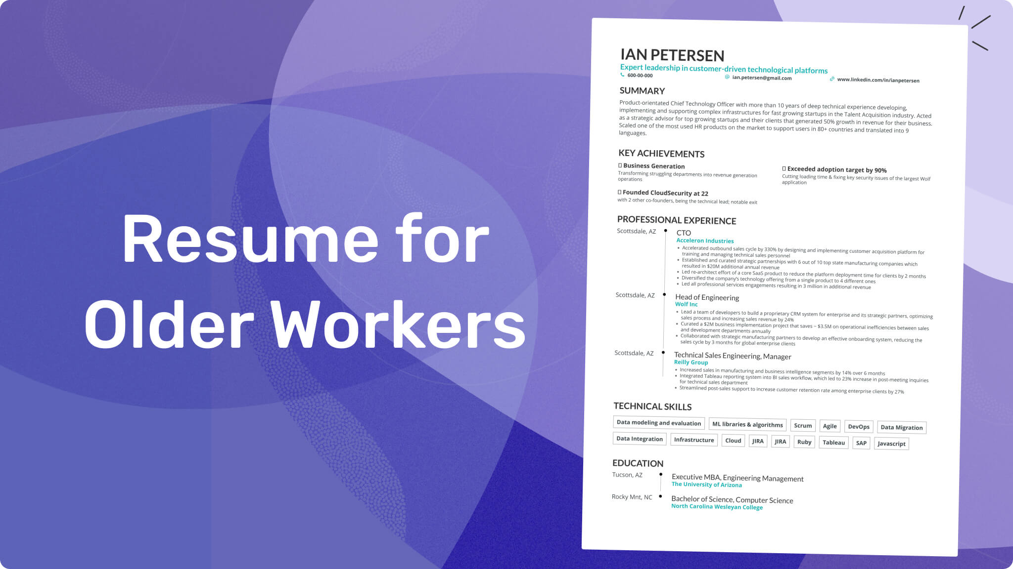 Resume for Older Workers – How To Write a Resume for 25+ Years of Experience