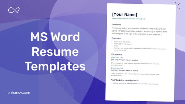 Microsoft Word Resume Templates