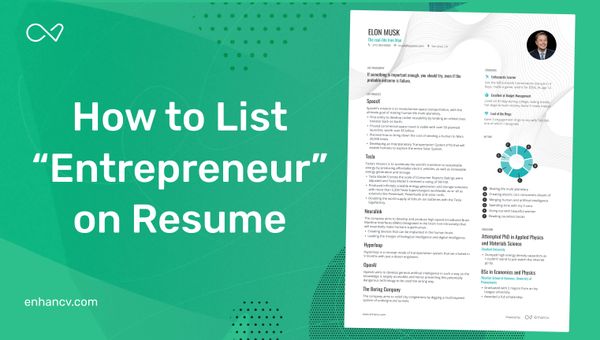 How to Put Entrepreneur on Resume