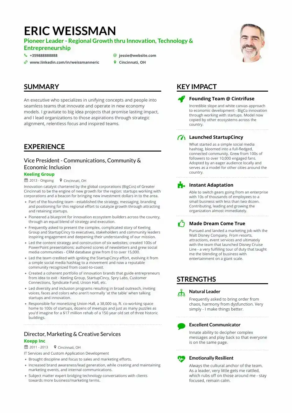 Marketing resume