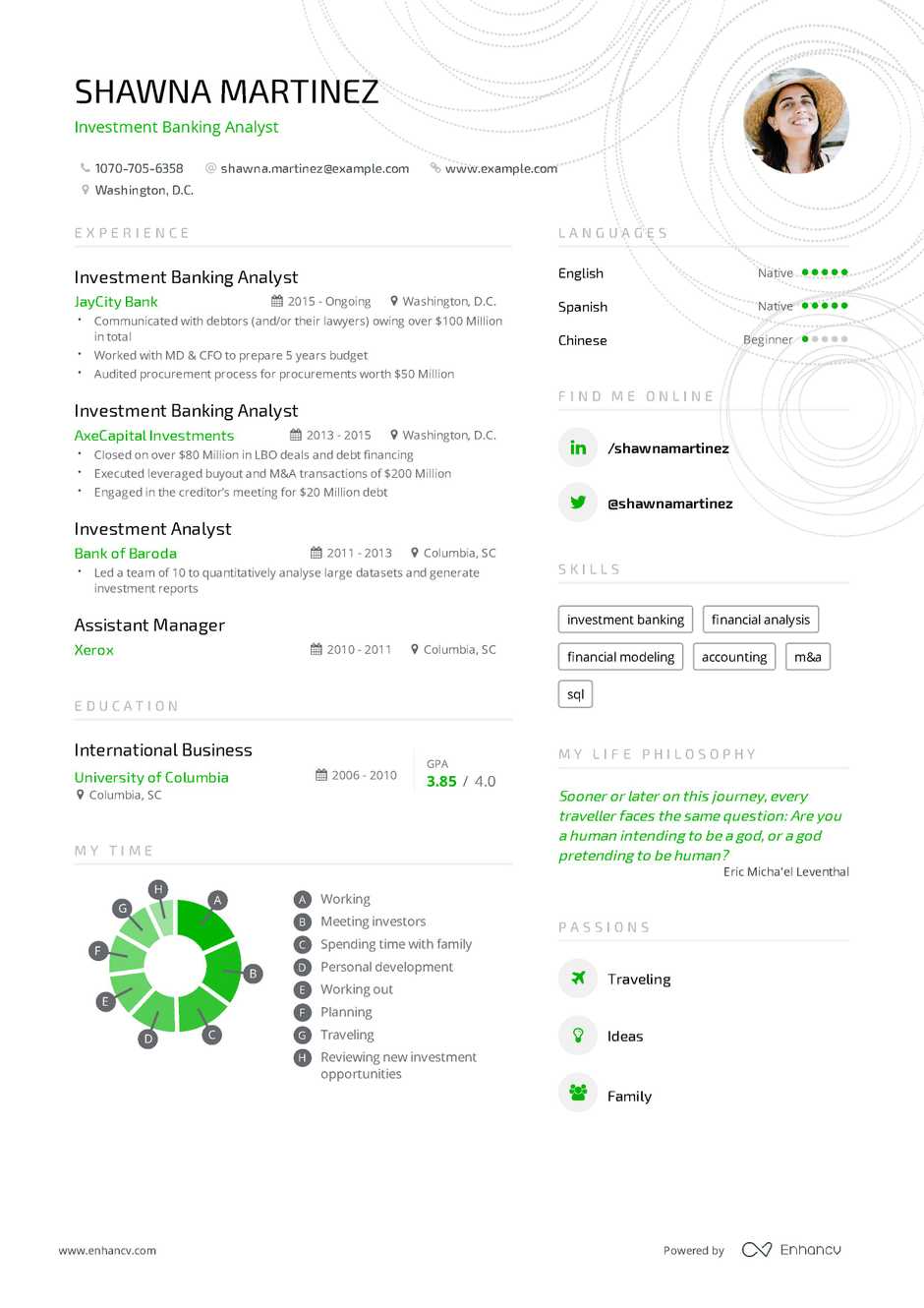 Investment Banking Analyst Resume Example And Guide For 2019