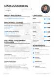 Mark Zuckerberg Software Developer Resume Example | Enhancv