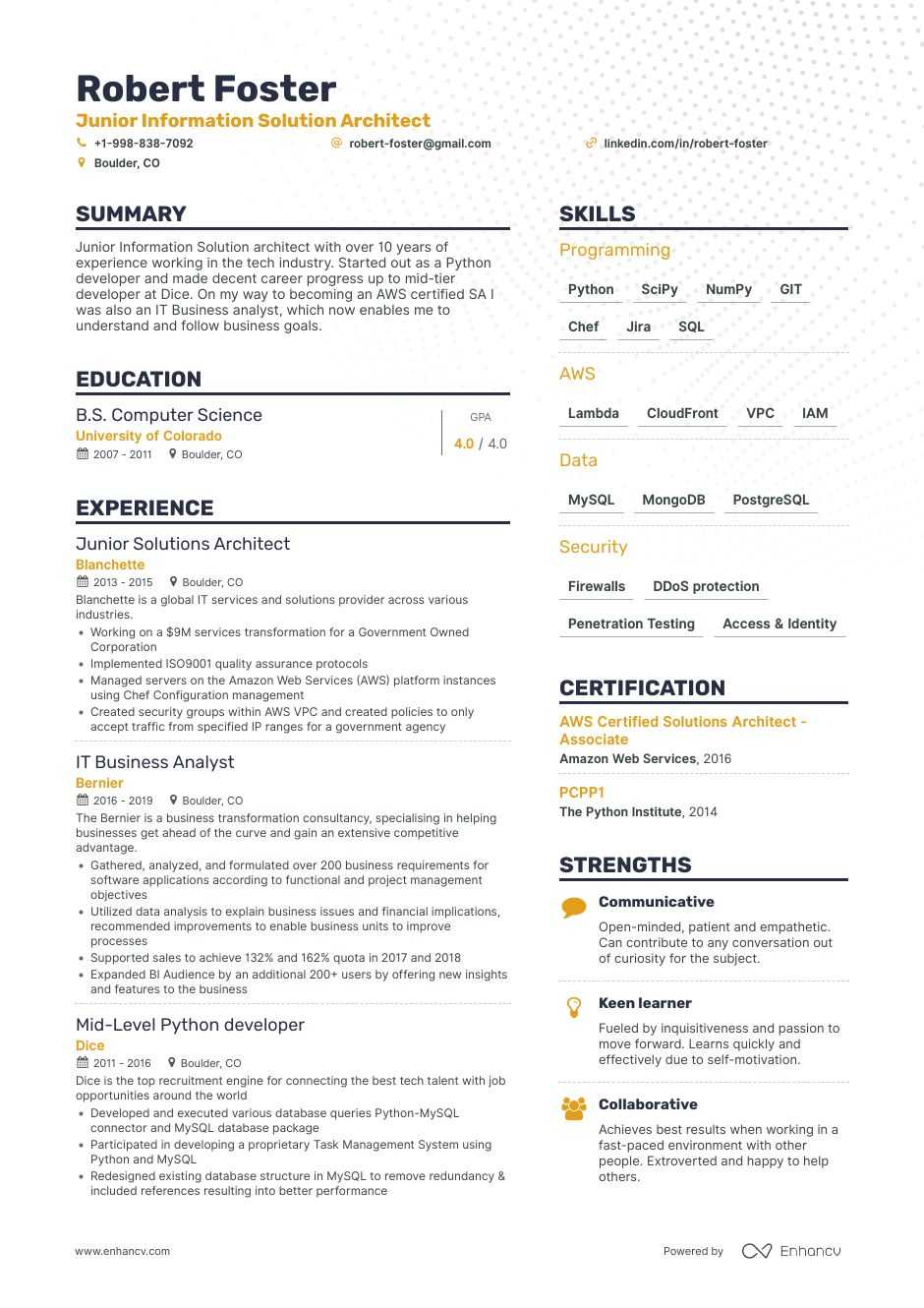 Solutions Architect Resume Samples Templates Guide For 2021