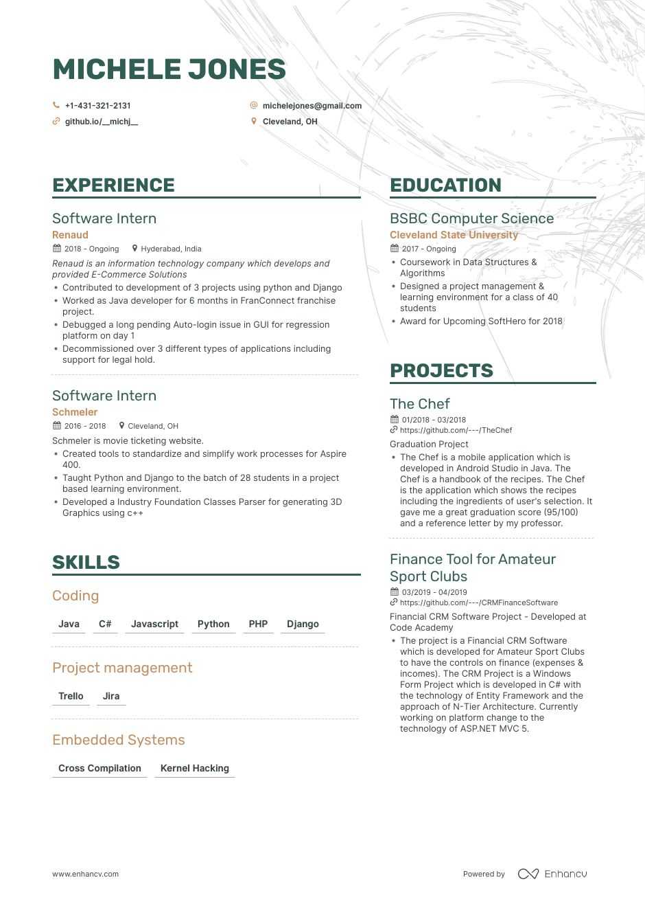 Software Engineer Resume Examples Template Guide