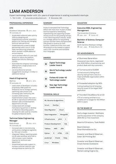 functional resume categories