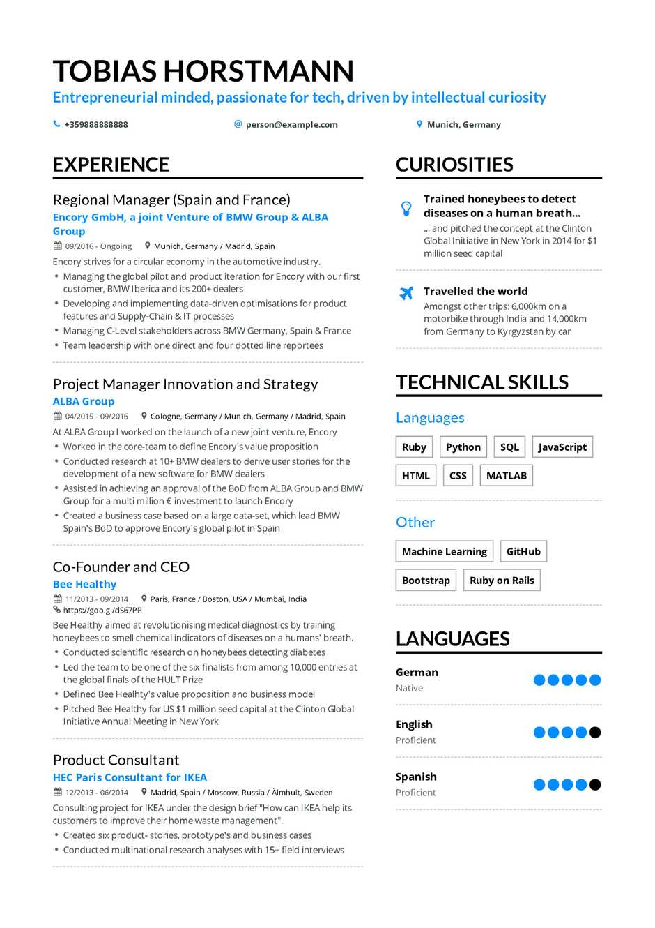 best it project manager resume