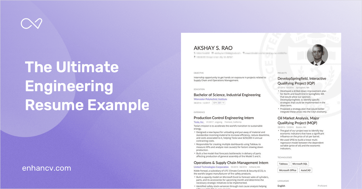 The Ultimate Guide to Engineering Resume Examples in 2019