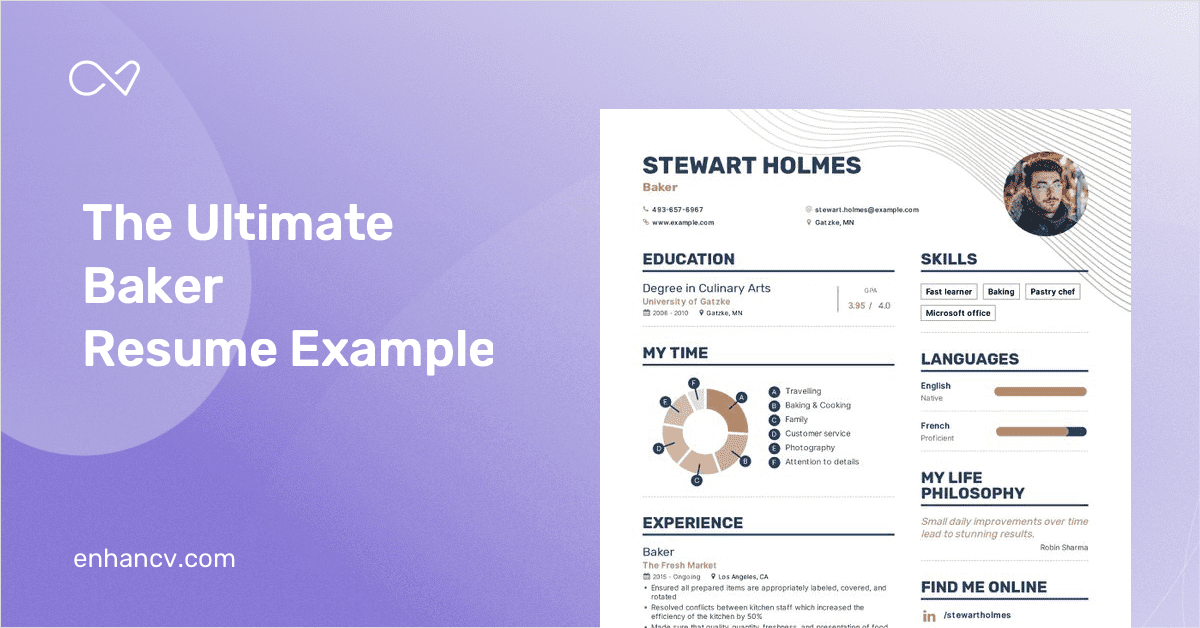 functional resume for baker