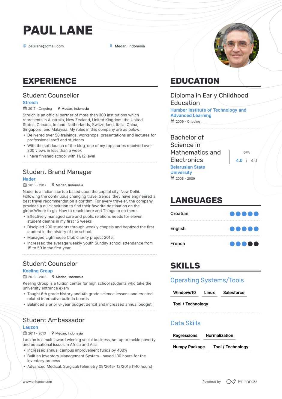 Student Resume Example and guide for 2020