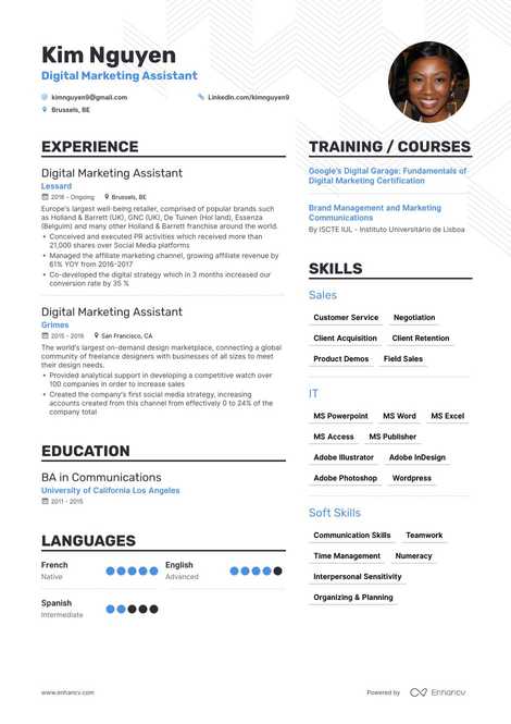 Top Marketing Assistant Resume Examples + Expert Tips | Enhancv.com