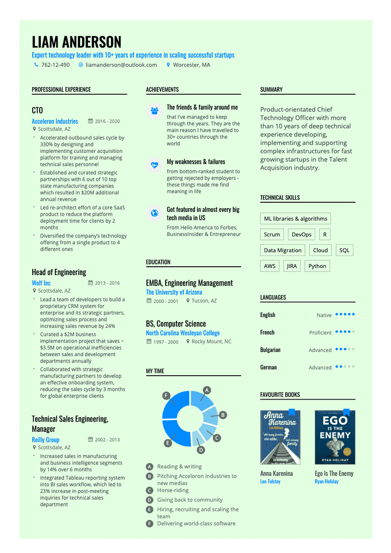 Free Modern Resume Templates - 2 Solid Black Blue Resume Template 189 