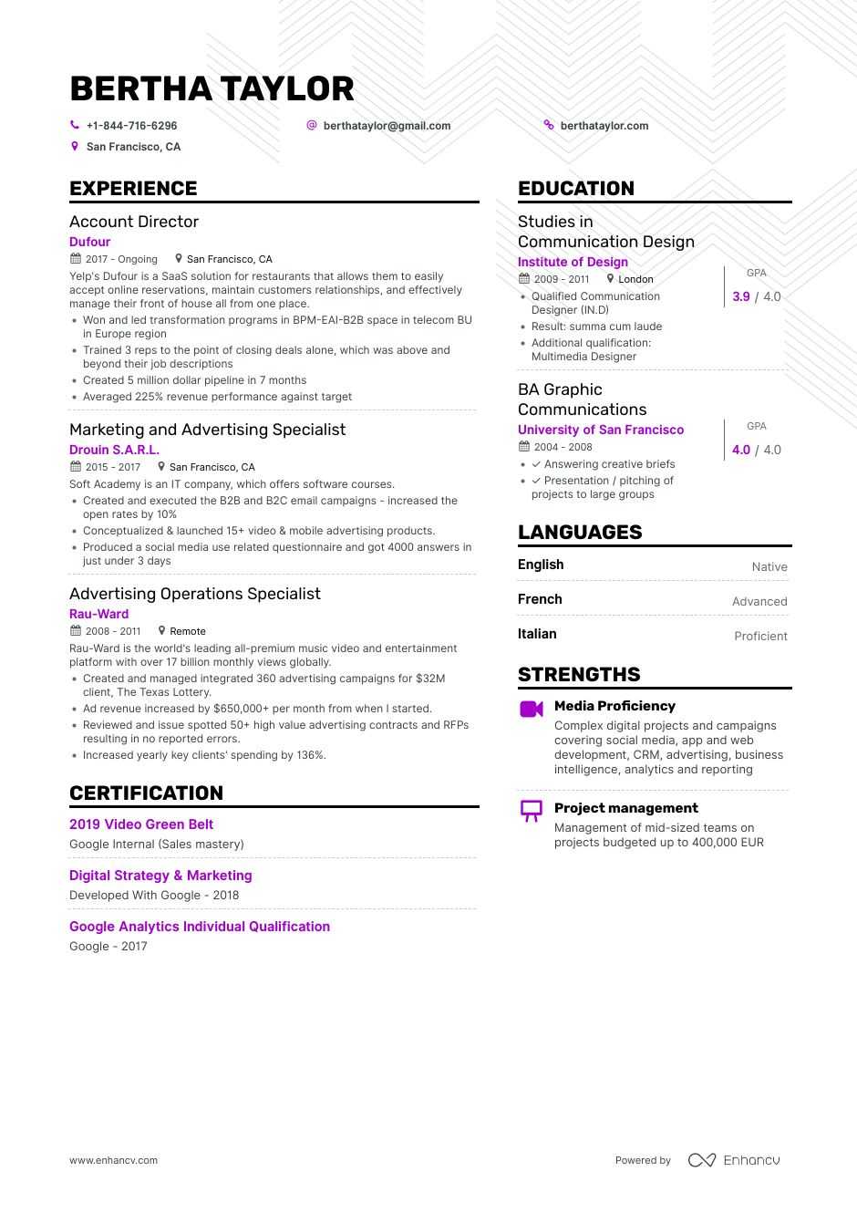 Advertising Resume Examples and Skills You Need to Get Hired