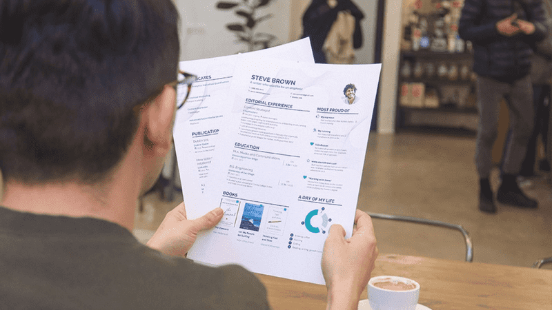 Printed Enhancv Resume Example
