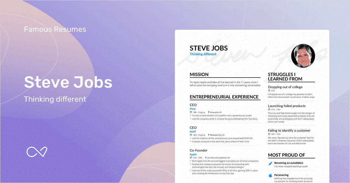 Steve-Jobs'-Apple-CEO-Resume-Example-|-Enhancv