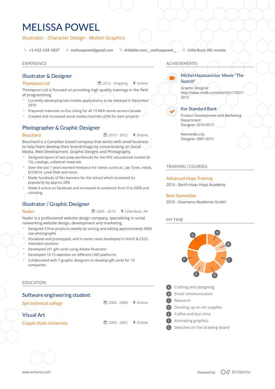 adobe illustrator resume template