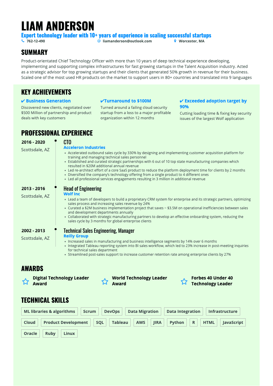 Timeline Resume Template Chronological - 17 Solid Black Blue Resume Template 1146 