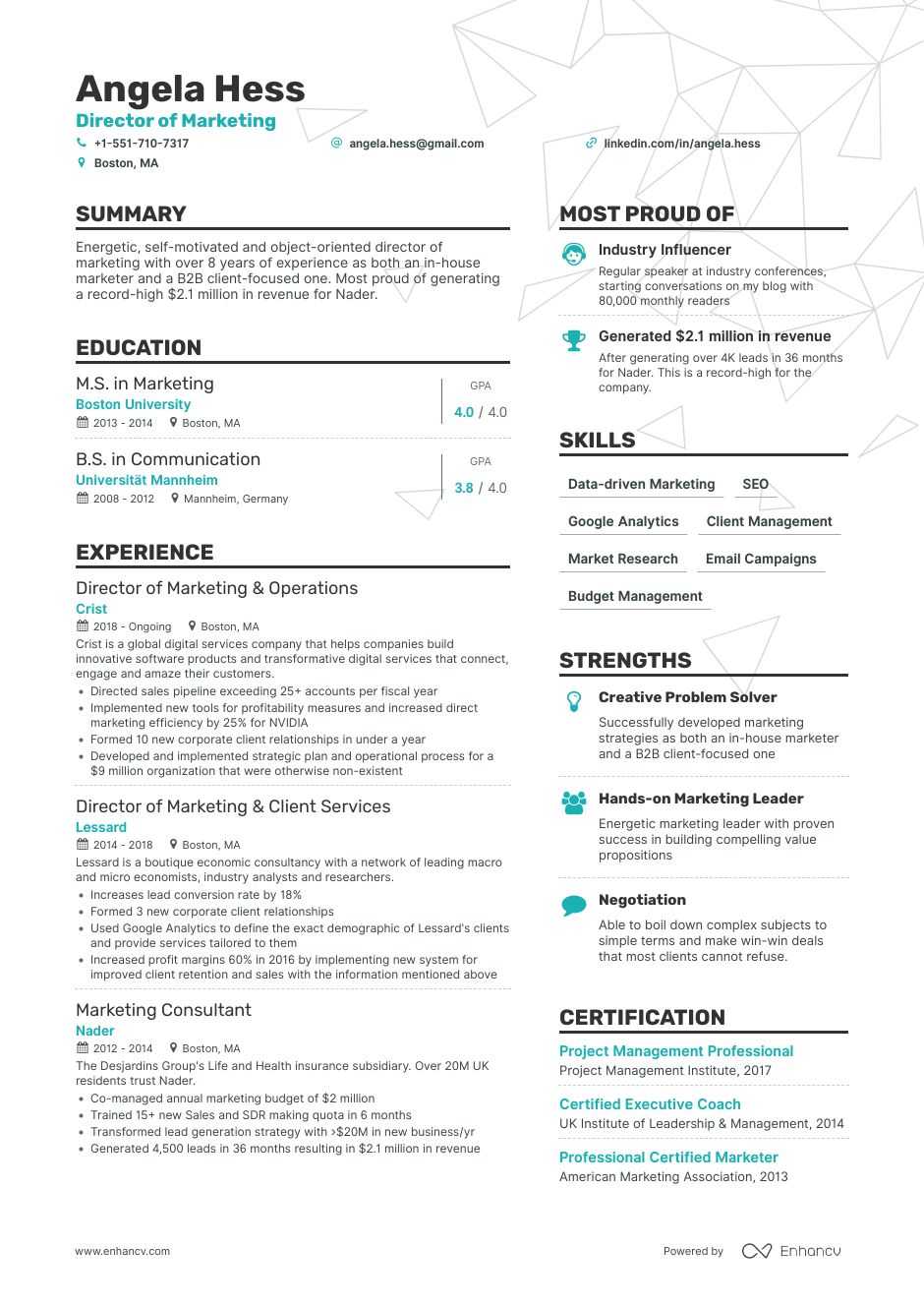 Digital Marketing Manager Resume: Examples, How-To Guide & 5 Templates