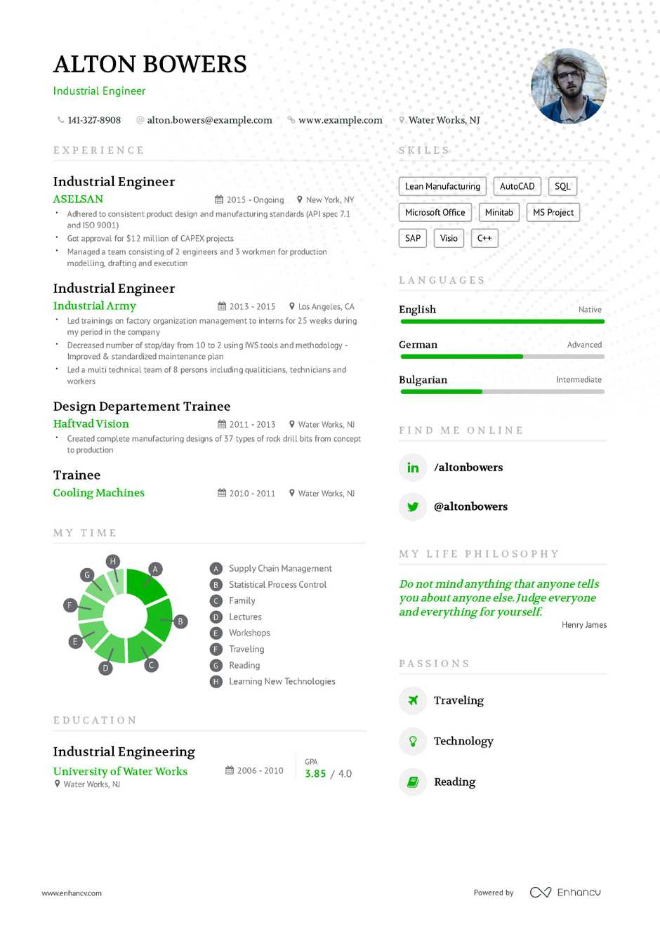 industrial engineer resume example and guide for 2019