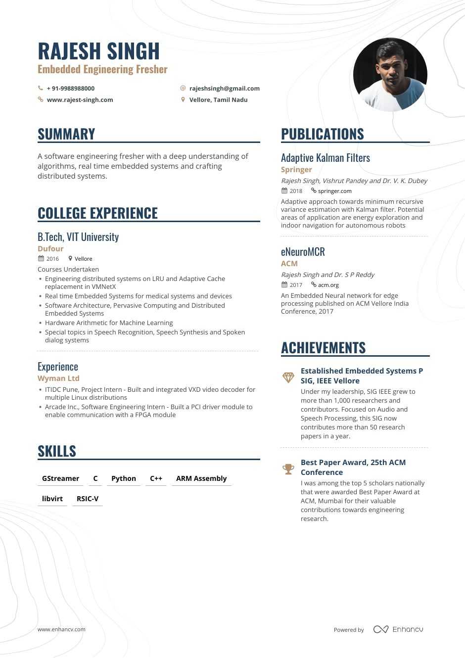 Fresher Resume Template Photos Cantik