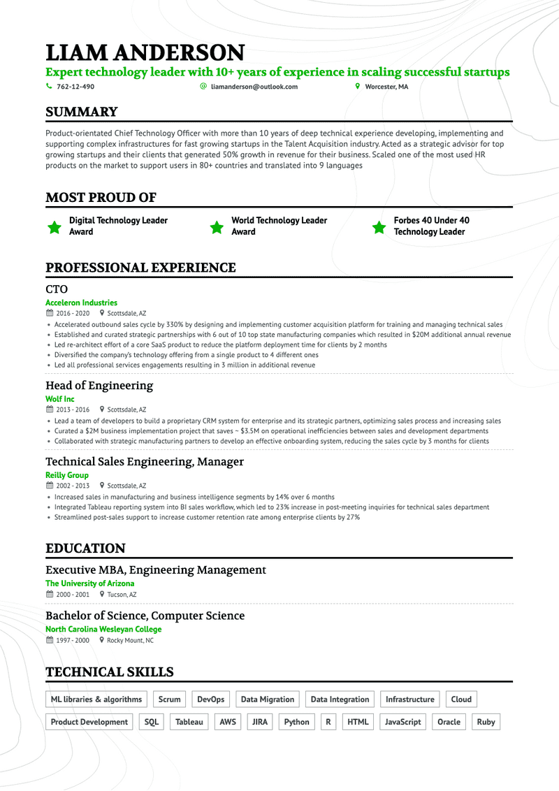 free resume templates 2021