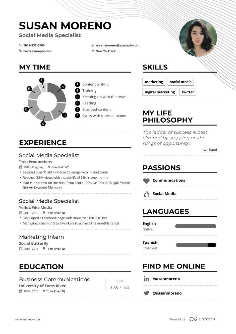 social media specialist resume example and guide for 2019