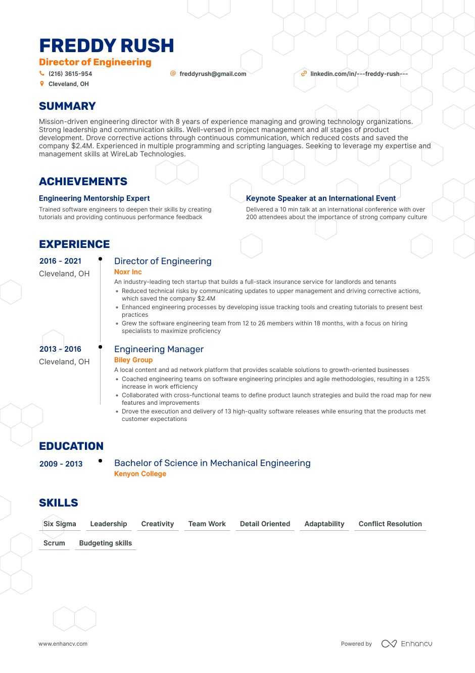 Director of Engineering Resume Examples & Guide for 2021