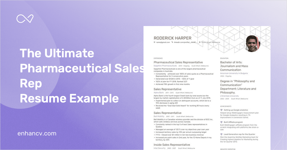 8 Pharmaceutical Sales Rep Resume Examples For 2019