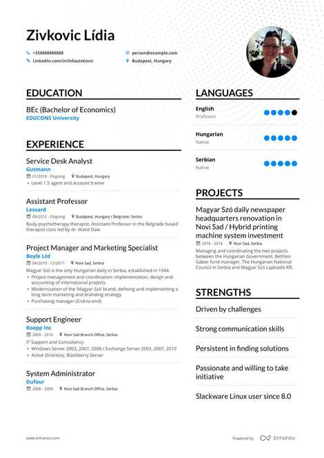 IT Support Resume Samples - A Step by Step Guide for 2021 | Enhancv.com