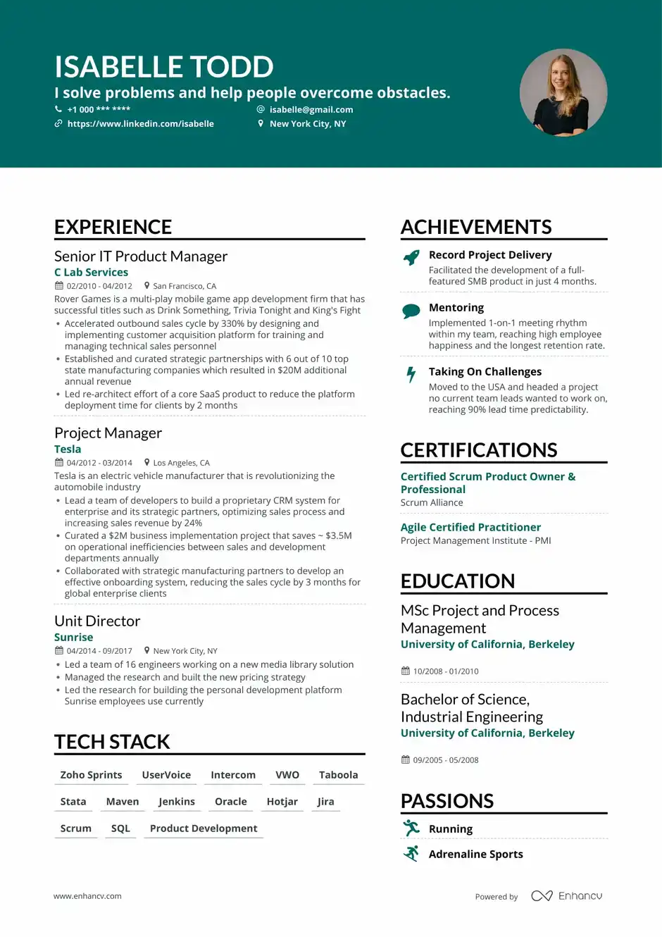 Resume And Other Products