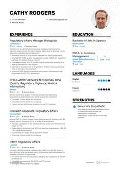 DOWNLOAD: Regulatory Affairs Resume Example for 2020 | Enhancv.com