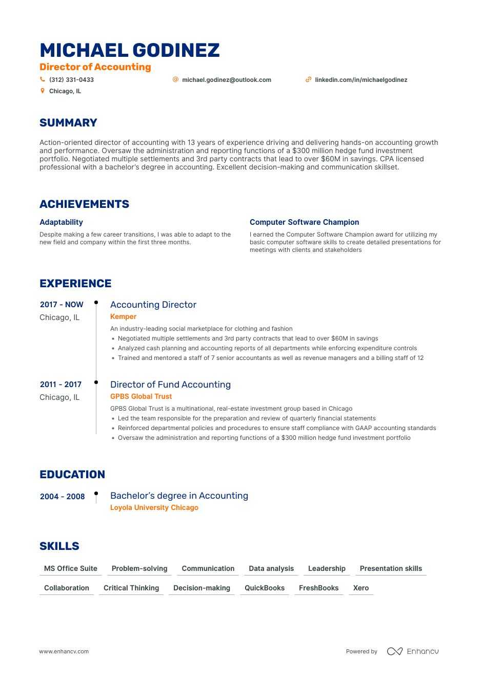 Director Of Accounting Resume Examples Guide For 2021