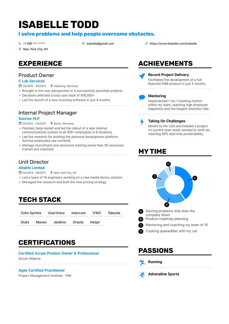 Free Resume Builder Online Resume Builder Enhancv com