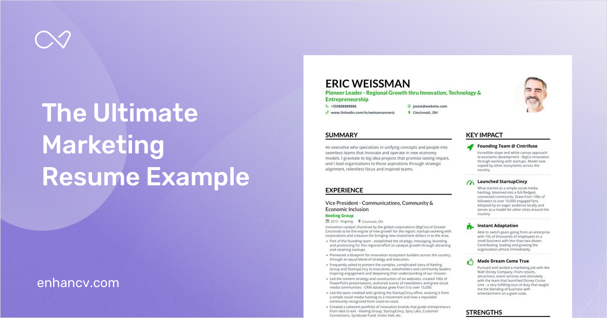 Marketing Resume Examples, Skills, Templates, & More for 2021