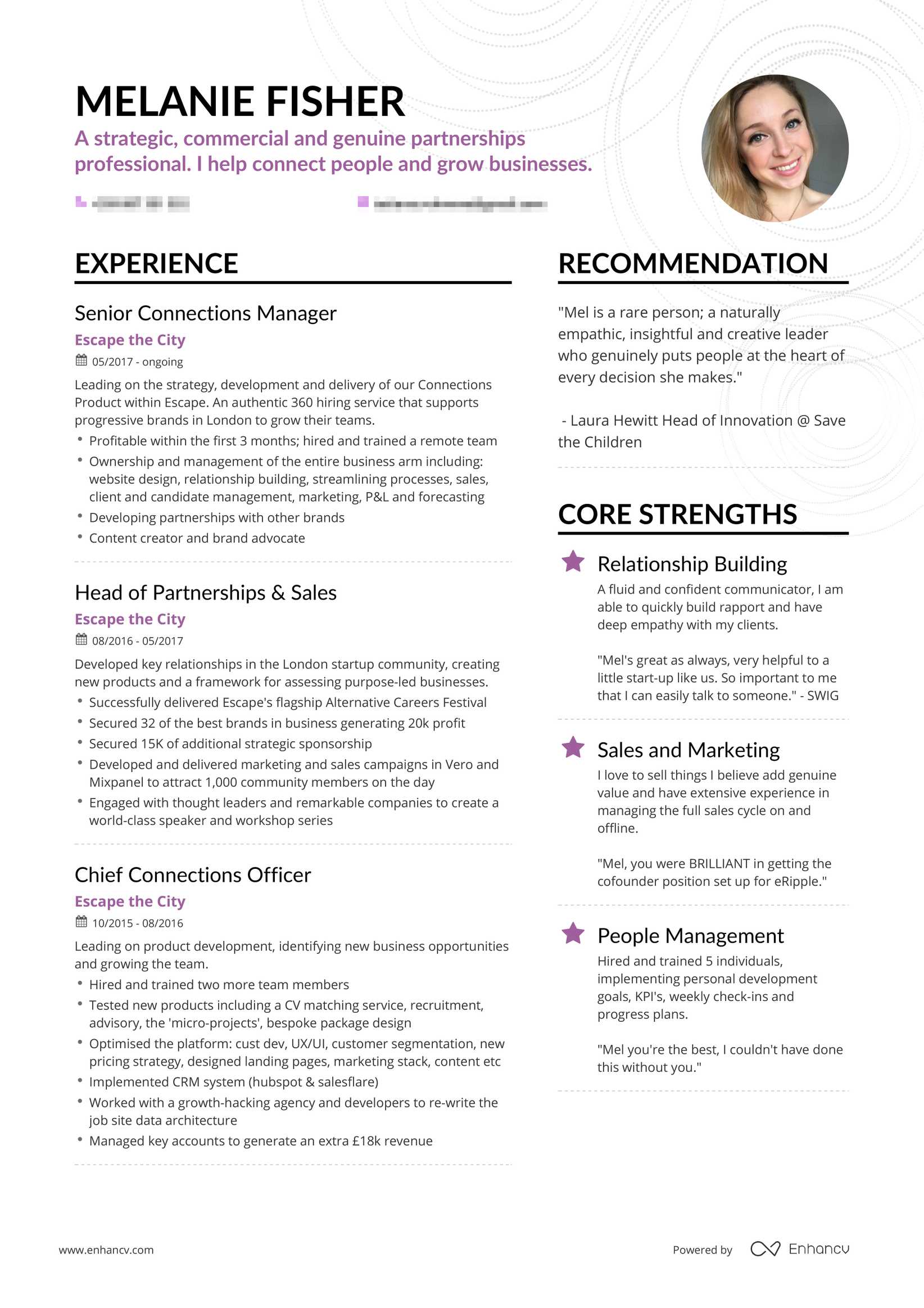 Real Sales Resume Example | Enhancv